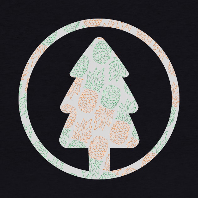 Pineapple Christmas Tree Logo by CreateWhite